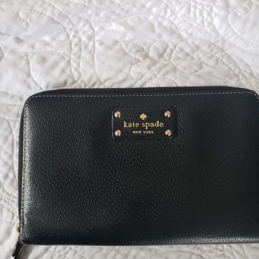 Kate Spade Black Leather Wallet